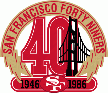 San Francisco 49ers 1986 Anniversary Logo cricut iron on
